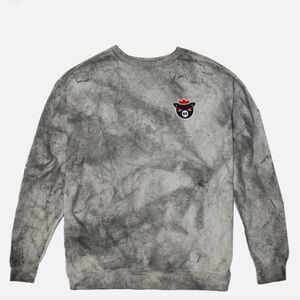 Technoblade Agro Pig Embroidered with Crewneck Sweater Limited SizeM Smoke Color